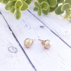 FASHION GOLD BALL STUD EARRINGS- NEW!